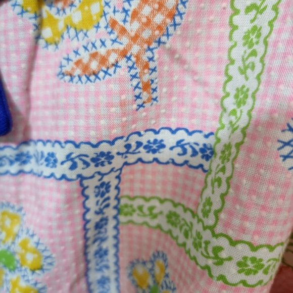 VINTAGE 70'S DEADSTOCK polyester crop top - Picture 4 of 7